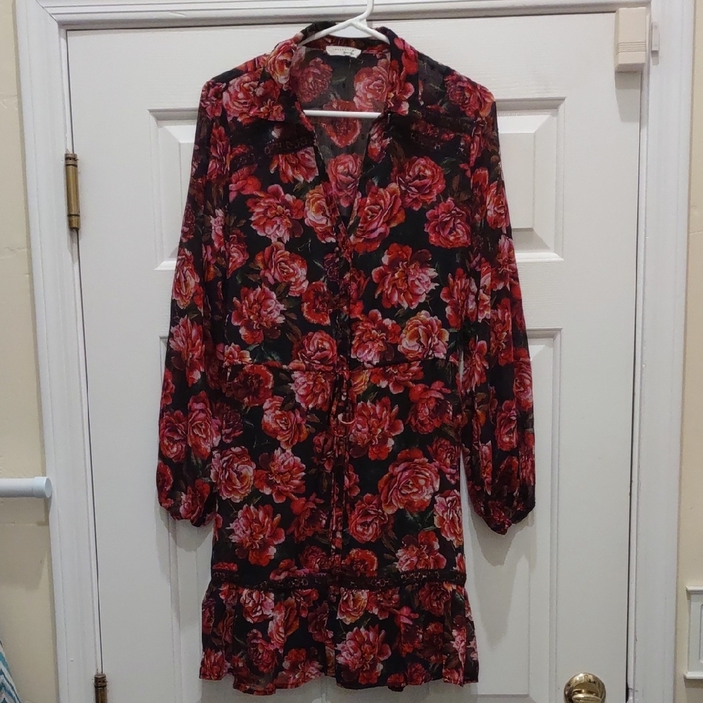Lovestitch Black Floral Blouse